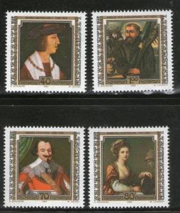 Liechtenstein 1982 Paintings by Bernhard Strigel Sc 747-50 MNH # 3740