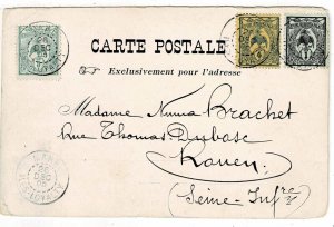 New Caledonia 1905 Mare Iles Loyalty cancel on postcard to France