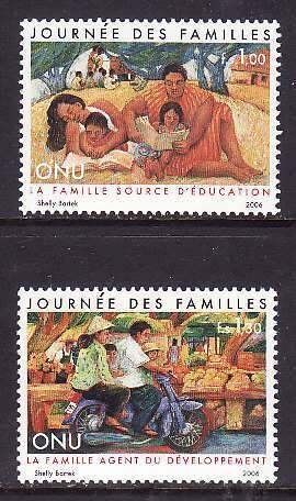 United Nations Geneva-Sc#457-8- id8-unused NH set-Families-2006-