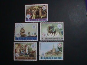 UPPER VOLTA STAMP-1976-BICENTENARY OF AMERICAN REVOLUTION CTO SET   VERY FINE