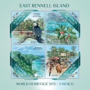 SOLOMON ISLANDS 2013 SHEET EAST RENNELL ISLAND BIRDS slm13503a