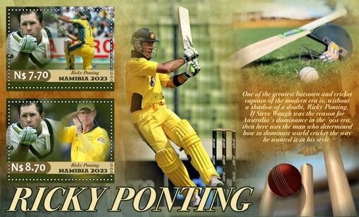 Stamps. Sports. Cricket  year 1+1 sheets perforated