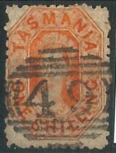 70569 - AUSTRALIA: Tasmania - STAMP: Fine  Used stamp PERF 11 1/2 - Postmark 49