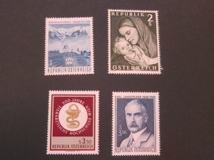 Austria 1968 Sc 807,809,810,813 set MNH