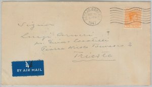 56281  - BAHAMAS -  POSTAL HISTORY: 10 p rate on COVER to Trieste ITALY 1947