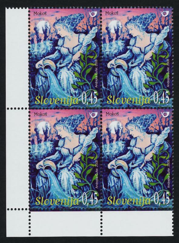 Slovenia 752 BL Block MNH Art, Mokos, Slavic Goddess