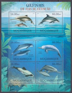 2012 Mozambique 5817-5822KL Marine fauna - Dolphins 14,00 €