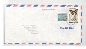 BS112 Jamaica Malvern Airmail Cover PTS