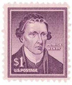 US #1052 Stamp - 1955 $1 Patrick Henry - Used Postmarked stamps.