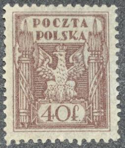 DYNAMITE Stamps: Poland Scott #101  UNUSED