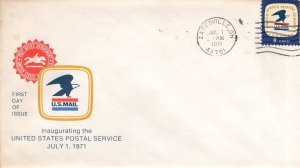 7-1-71 USPS  FDC,   ZANESVILLE, OH  1971  FDC15809