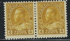 Canada 110 MH 1922 Pair (fe2132)