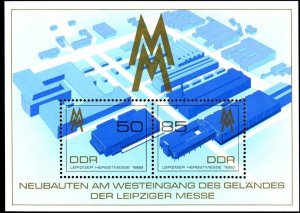 DDR 1989,Sc#2766 MNH, Leipzig Fair, s/s
