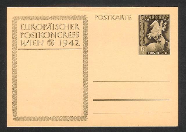 Germany Nazi period postcard postal stationery mint P294 k212