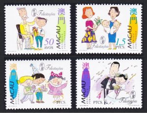 Macao Macau Greetings Stamps 4v 1996 MNH SC#825-828 SG#939-942