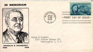 #933 FDR Franklin D. Roosevelt – McIntyre Cachet DH