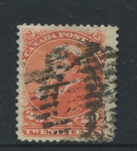 Canada -Scott 46 - Queen Victoria -1893 - Used - Single 20c Stamp