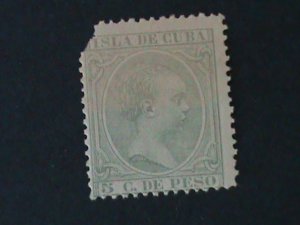 ​CUBA-1890-SC#144 ERROR-KING ALFONSO- MISSING SOME COLOR ON TOP-:MH VF-LAST ONE