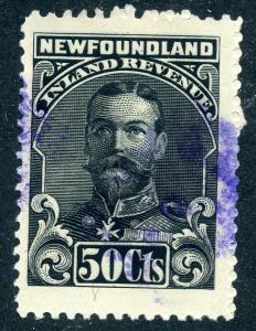 R19, NSSC - Used - 1910 George V - 50c black - Inland Revenue - No Bank Note C