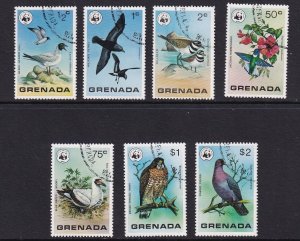 Grenada  #849-855  cancelled 1978  wild birds