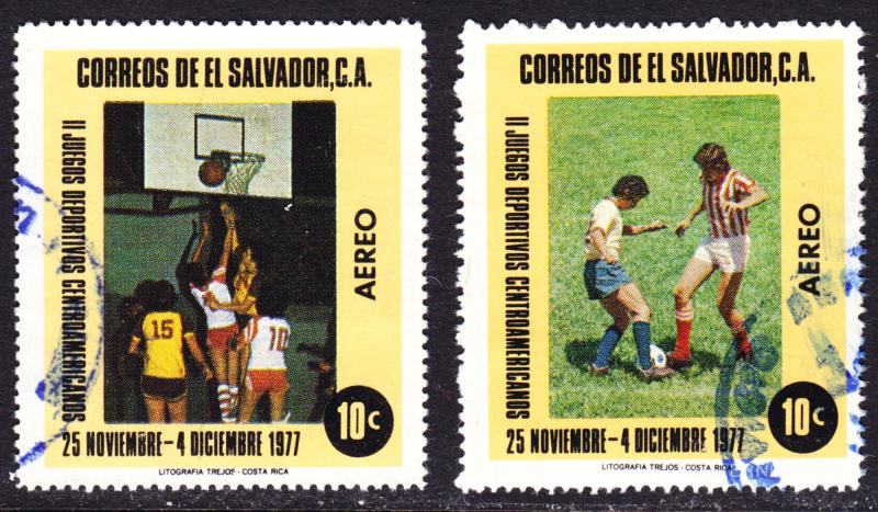 El Salvador Scott C410-C411   F to VF used.