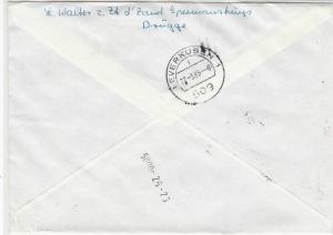 Belgium 1985 Registered Expres Slogan Cancel Multiple Stamps Cover Ref 25441