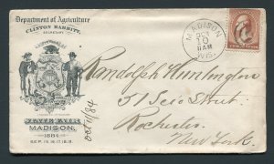 1884 Dept. of Agriculture - Wisconsin State Fair - Madison, Wisconsin