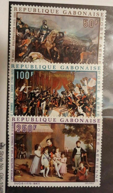 Gabon 1969 Airmail,Napoleon Bonaparte Bicentennial,Sc # C83-C85, VF MNH** (GLM)  