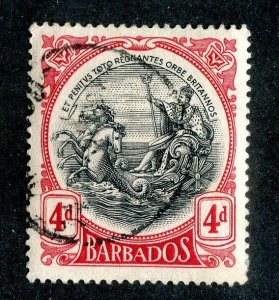 1918 Barbados Sc.# 134 used cv $4.50 ( 9678 BCXX )