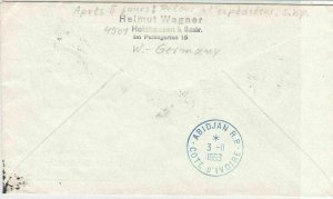 Netherland Europa 1963 First Flight Plane Amsterdam Slogan Stamp Cover ref 22752