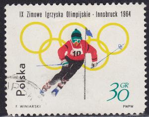 Poland 1199 Olympic Slalom Skiing 1964