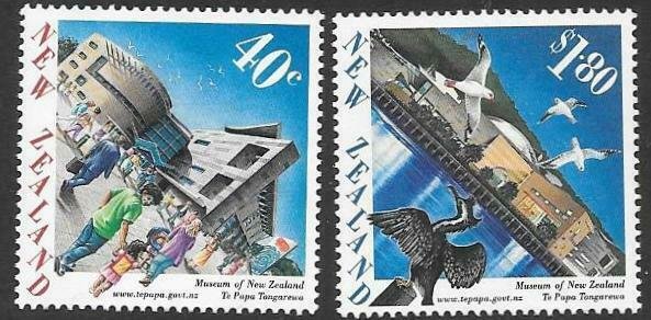 NEW ZEALAND SG2131/2 1998 OPENING OF MUSEUM MNH