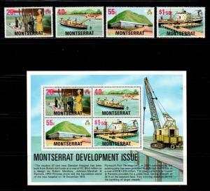 Montserrat #370-373a  MNH  Scott $4.10   Stamps + S/