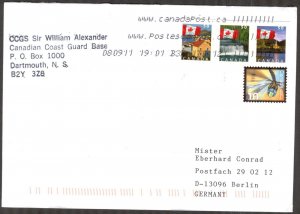 {A061} Canada 2008 Flags CCGS Sir William Alexander Cover