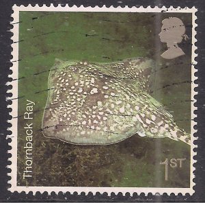 GB 2007 QE2 1st Sea Life ' Thornback Ray ' SG 2703  ( A917 )