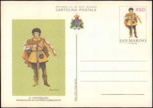 San Marino, Government Postal Card