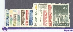 Denmark #602-13 Mint (NH) Single (Complete Set)