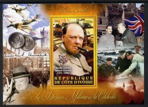 IVORY COAST - 2013 - Winston Churchill - Perf De Luxe Sheet - MNH -Private Issue