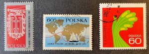 Poland 1969 democratic party peasants teliga voyage maps sg1886/87 1904 USED 