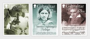 Stamps of Gibraltar 2020.- PRE-ORDER - Birth Anniversaries - Set