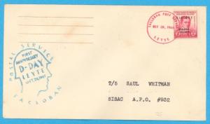 PHILIPPINES - 1ST ANNIVERSARY COVER - TALCOBAN D-DAY LEYTE OCT 20, 1945 - CV12