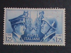 ​ITALY 1941 SC#418  81 YEARS OLD-HITLER & MUSSOLINI MINT STAMP-VERY FINE