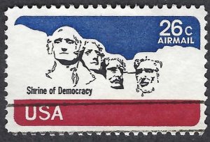 United States #C88 26¢ Mt. Rushmore Memorial (1974). Used.