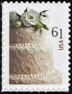 SC#4398 61¢ Wedding Cake Single (2009) SA