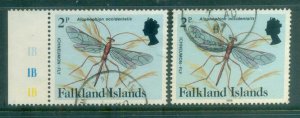 Falkland Is 1984 Insects & Spiders 2p insc 1986 + 1 FU lot77810