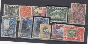 Malaya Perak 1957 Set To $2 SG150/160 MH/FU BP5680