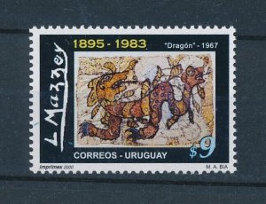 [111159] Uruguay 2000 Art painting Luis Mazzey Dragon  MNH