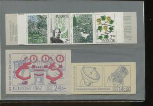 1987 Sweden Swedish Official Booklet Postage Stamp Yearset Collection Svenska