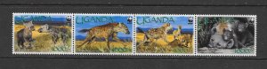 UGANDA #1892 SPOTTED HYENA WWF MNH