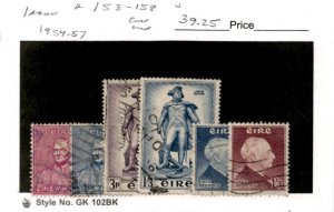 Ireland, Postage Stamp, #153-158 Used, 1954 Cardinal Newman (AV)